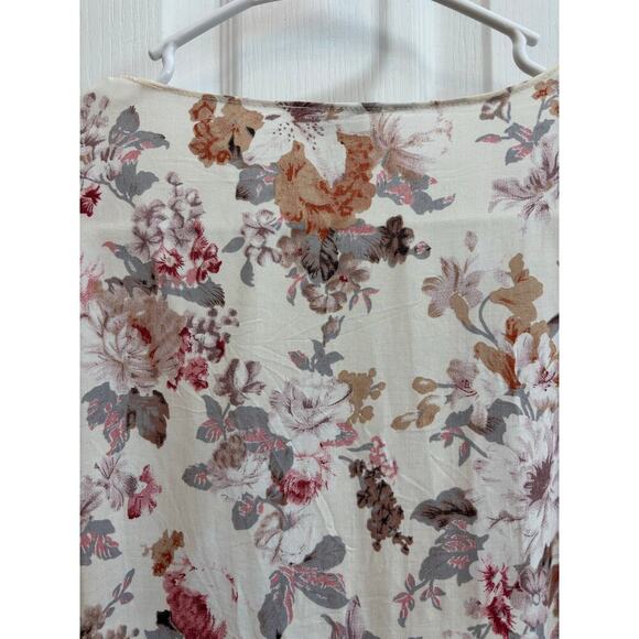 Umgee Women M/L Floral Fringe Open Front Kimono Boho Lagenlook - Picture 7 of 8